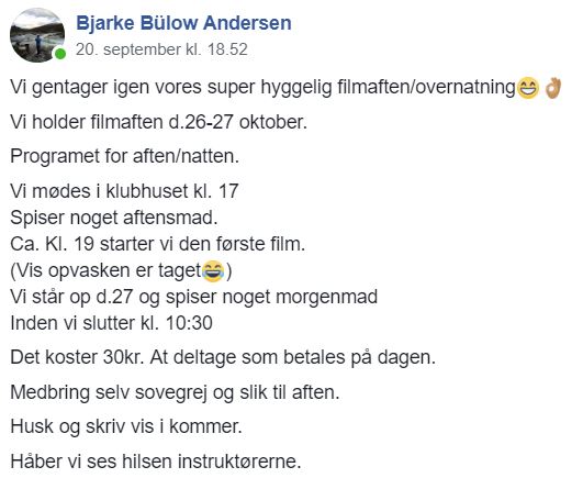 Junior filmaften @ Klubhuset